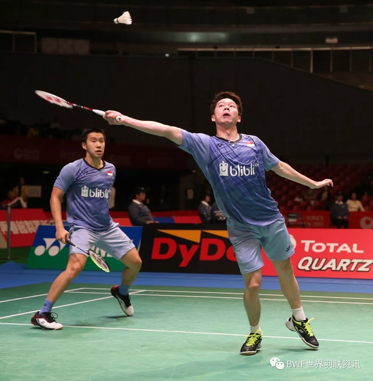 印尼队碾压丹麦队,黄鸭组合点燃赛场 印尼队碾压丹麦队,黄鸭组合点燃赛场